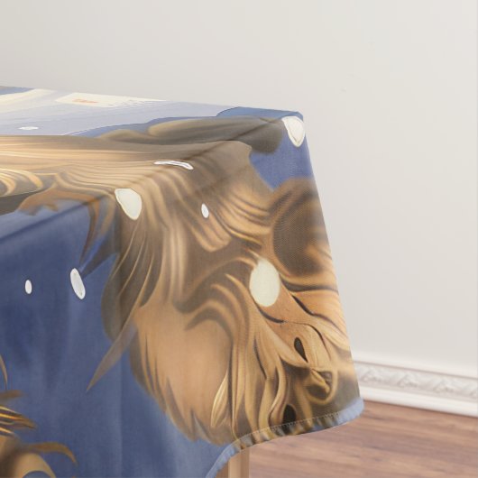 コッカースパニエル犬ウィンターワンダーランドクリスマスジョイ テーブルクロス (インサイチュ)