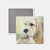 コッカースパニエル犬カップ及びヒック磁石 マグネット (正面/裏面)