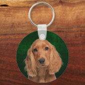 コッカースパニエル犬キーチェーン キーホルダー (正面)