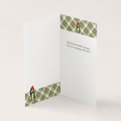 コッカースパニエル犬クリスマスグリーンホリデープレイド (内部)