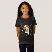 コッカースパニエル犬クリスマスドッグウィンターアニマルドッグ Tシャツ (正面フル)