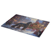 コッカースパニエル犬クリスマスフェスティバルシーズン カッティングボード (角)