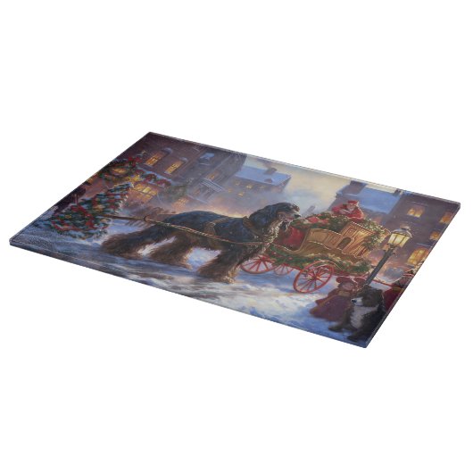 コッカースパニエル犬クリスマスフェスティバルシーズン カッティングボード (角)