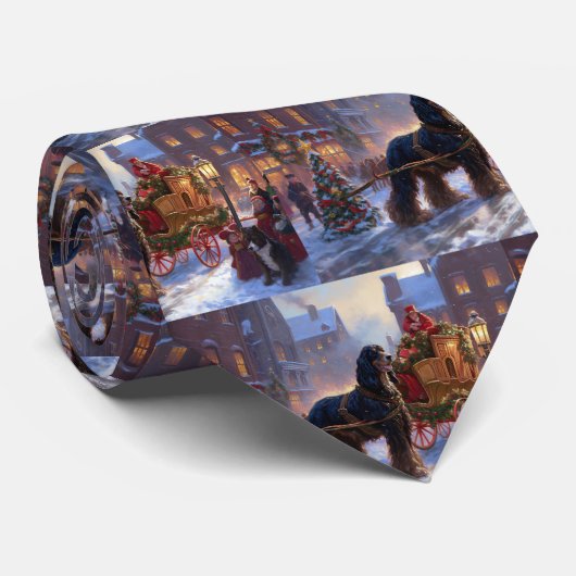 コッカースパニエル犬クリスマスフェスティバルシーズン ネクタイ (ロール)