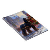 コッカースパニエル犬クリスマスフェスティバルシーズン ノートブック (右側)