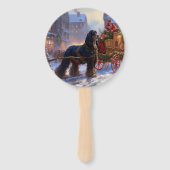 コッカースパニエル犬クリスマスフェスティバルシーズン ハンドファン (裏面)