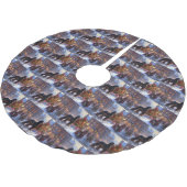 コッカースパニエル犬クリスマスフェスティバルシーズン ブラッシュドポリエステルツリースカート (アングル)