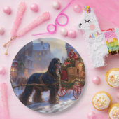 コッカースパニエル犬クリスマスフェスティバルシーズン ペーパープレート (パーティー)