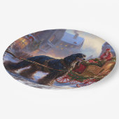 コッカースパニエル犬クリスマスフェスティバルシーズン ペーパープレート (アングル)