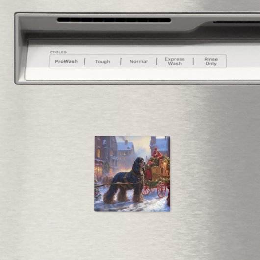 コッカースパニエル犬クリスマスフェスティバルシーズン マグネット (インサイチュ (食洗機))