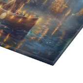 コッカースパニエル犬クリスマスフェスティバル航海 カッティングボード (角)