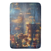 コッカースパニエル犬クリスマスフェスティバル航海 バスマット (正面縦)