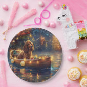 コッカースパニエル犬クリスマスフェスティバル航海 ペーパープレート (パーティー)