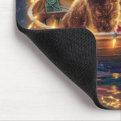 コッカースパニエル犬クリスマスフェスティバル航海 マウスパッド (コーナー)