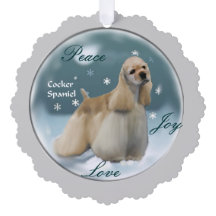 コッカースパニエル犬クリスマスプレゼント