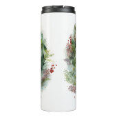 コッカースパニエル犬クリスマスリースフェスティバルカップ タンブラー (裏面)