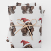 コッカースパニエル犬クリスマス紙 ラッピングペーパーシート (インサイチュ)