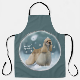 コッカースパニエル犬クリスマス エプロン