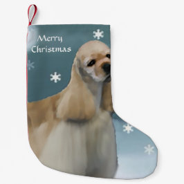 コッカースパニエル犬クリスマス スモールクリスマスストッキング