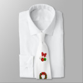 コッカースパニエル犬クリスマス ネクタイ (タイ)