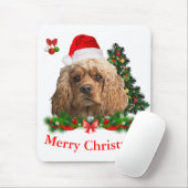 コッカースパニエル犬クリスマス マウスパッド (マウス)