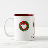 コッカースパニエル犬コーヒーマグ ツートーンマグカップ (左)