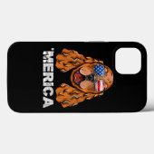 コッカースパニエル犬サングラスアメリカ合衆国国旗4日 Case-Mate iPhoneケース (裏面 (横))