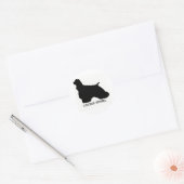 コッカースパニエル犬シール ラウンドシール (封筒)