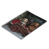 コッカースパニエル犬スノウリースレイクリスマスデコール ノートブック (左側)