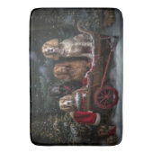 コッカースパニエル犬スノウリースレイクリスマスデコール バスマット (正面縦)