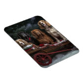 コッカースパニエル犬スノウリースレイクリスマスデコール マグネット (右側)