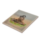 コッカースパニエル犬タペストリーポスターアクリルプリントトリプト タイル (側面)