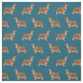 コッカースパニエル犬ダークブルー ファブリック (見本)