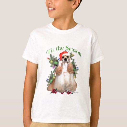 コッカースパニエル犬ティス Tシャツ (正面)