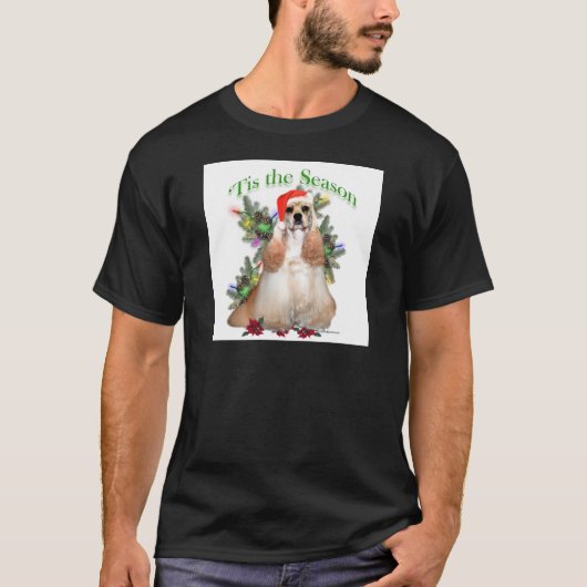 コッカースパニエル犬ティス Tシャツ (正面)