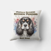 コッカースパニエル犬デイお祝い クッション (裏面)