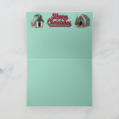 コッカースパニエル犬トナカイ カード (内部)