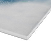 コッカースパニエル犬ドッグとクリスマスサンタハット カッティングボード (角)