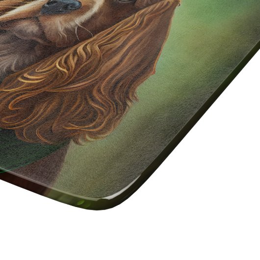 コッカースパニエル犬ドッグインセントパトリックのデイドレス カッティングボード (角)