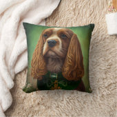 コッカースパニエル犬ドッグインセントパトリックのデイドレス クッション (ブランケット)