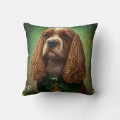 コッカースパニエル犬ドッグインセントパトリックのデイドレス クッション (裏面)