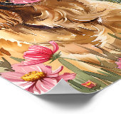 コッカースパニエル犬ドッグウォールアートプリントポスターギフト ポスター (角)