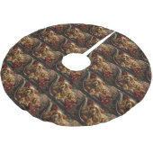 コッカースパニエル犬ドッグクリスマスフェスティバル ブラッシュドポリエステルツリースカート (アングル)