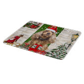 コッカースパニエル犬ドッグクリスマス カッティングボード (角)