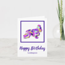 コッカースパニエル犬ドッグシルエットキュートPPY&B誕生日