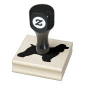 コッカースパニエル犬ドッグシルエットゴムスタンプ ラバースタンプ (スタンプ)