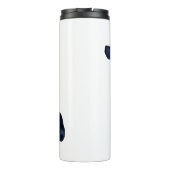 コッカースパニエル犬ドッグシルエットブラックウォーター色 タンブラー (裏面)