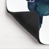 コッカースパニエル犬ドッグシルエットブラックウォーター色 マウスパッド (コーナー)