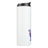 コッカースパニエル犬ドッグシルエット幾何パターンPu タンブラー (回転左)