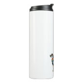 コッカースパニエル犬ドッグシルエット幾何学パターンPl タンブラー (回転左)